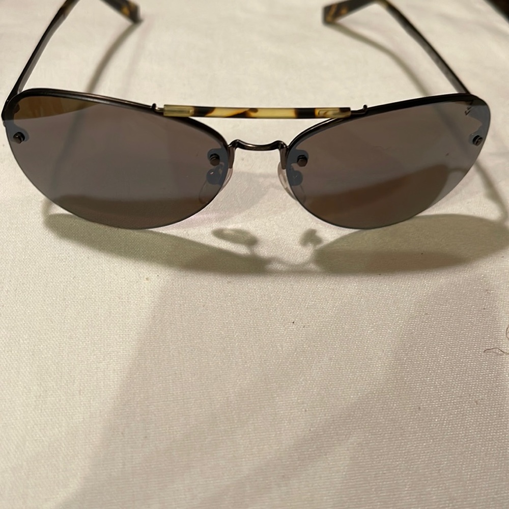 JOHN VARVATOS ARTISAN V797 taupe full rim aviator gray Gradient lens 59 14 135